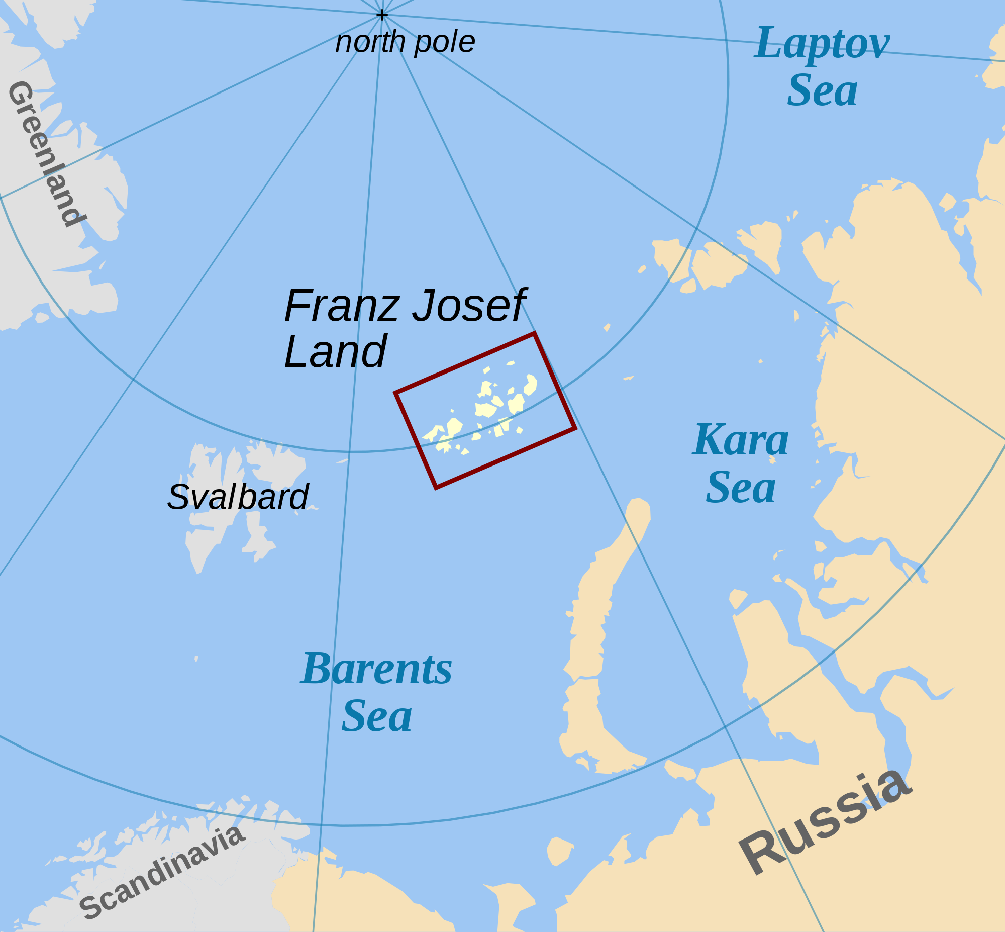 Franz Josef Land location